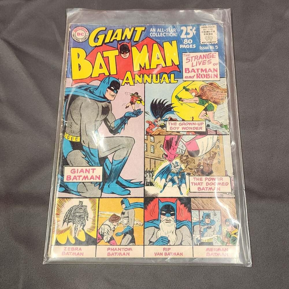 Giant Batman Annual #5 DC Comic Book (1963)